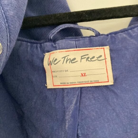 NWOT We The Free Surplus Future Parka Jacket Blue Sz XL - Picture 6 of 9